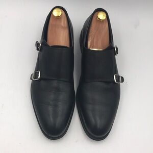 La Milano Leather Double Monk Strap Dress Shoe